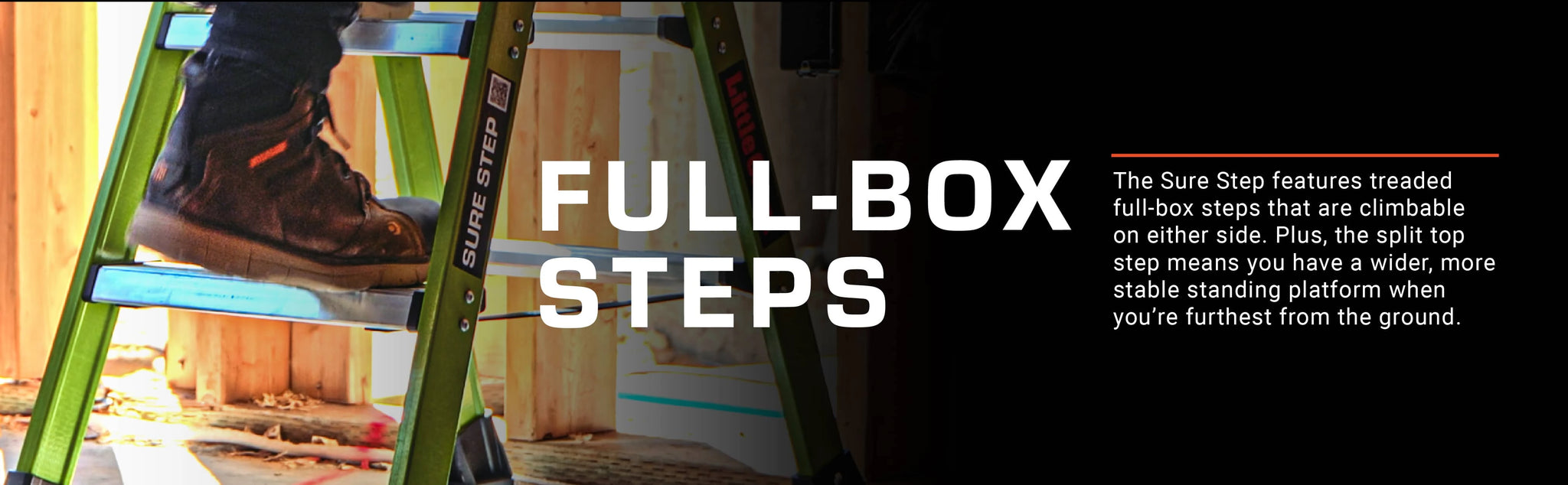 Full Box Steps on Little Giant Sure Step