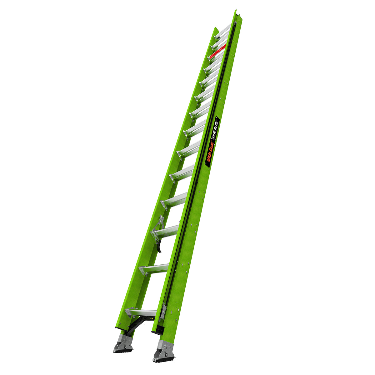 28 ft fiberglass ladder with hooks