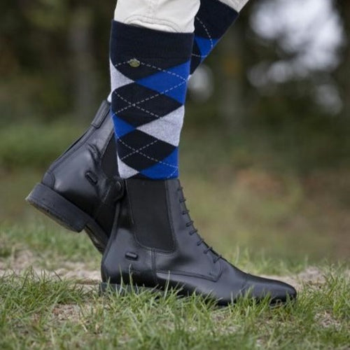 Chaussettes hautes d'équitation Flags and Cup Kamena 33 à 41 – En