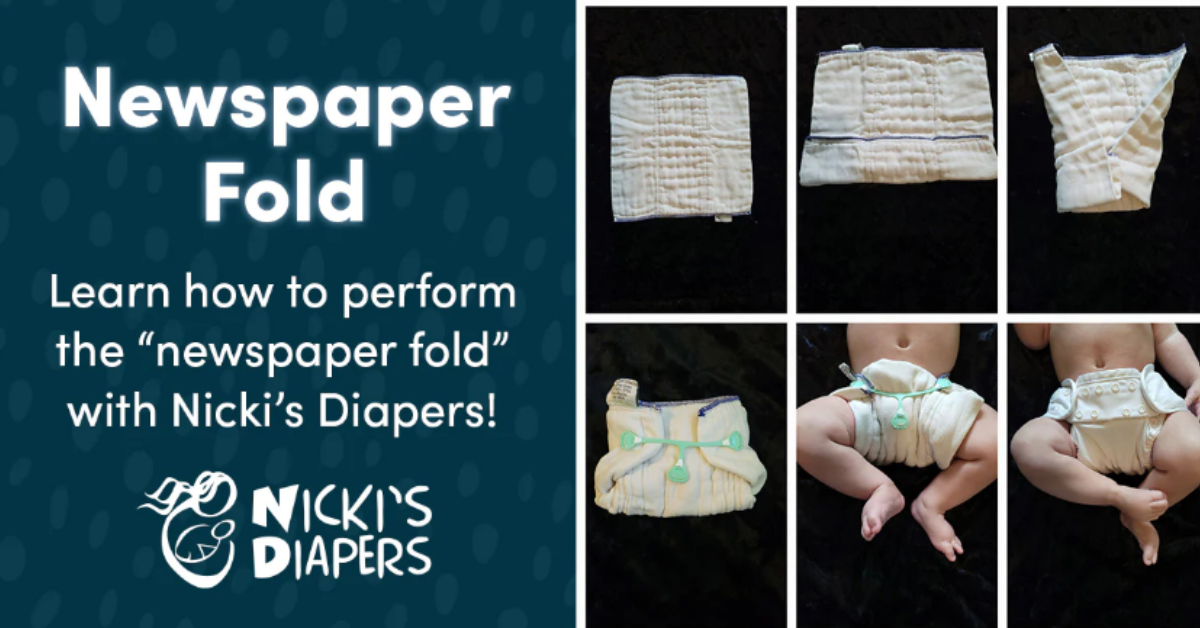 how to fold a prefold diaper