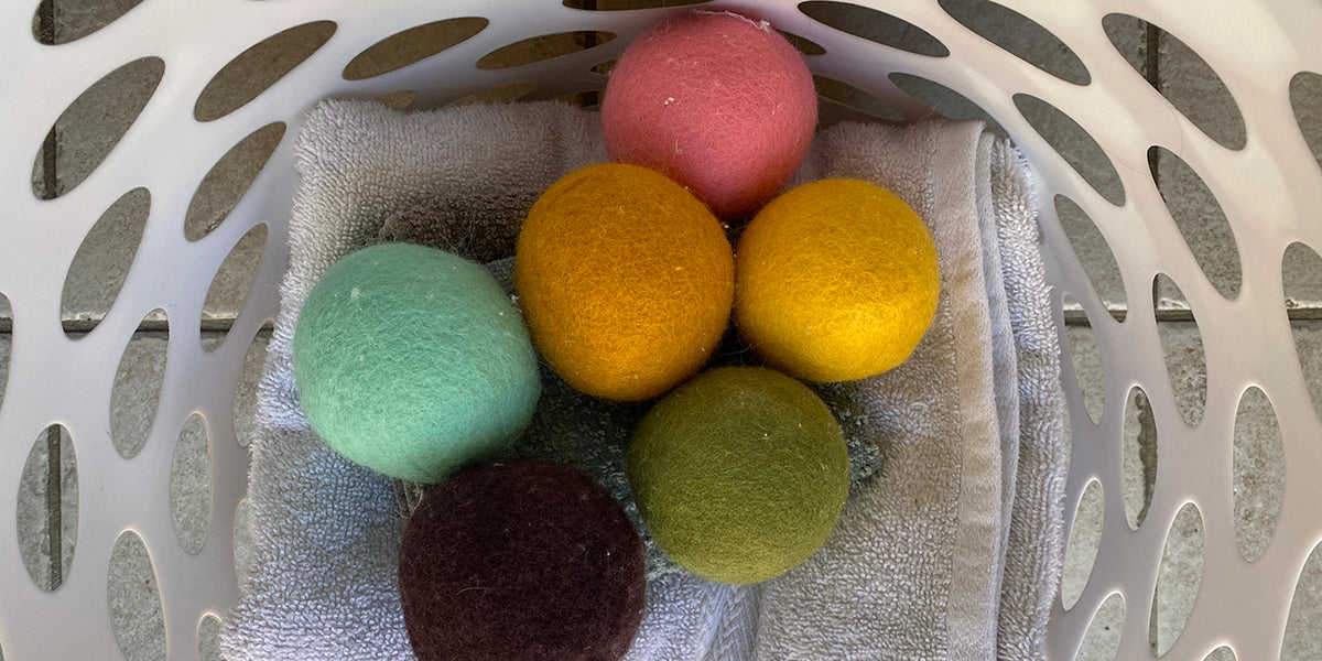 Dryer balls for drying cloth diapers