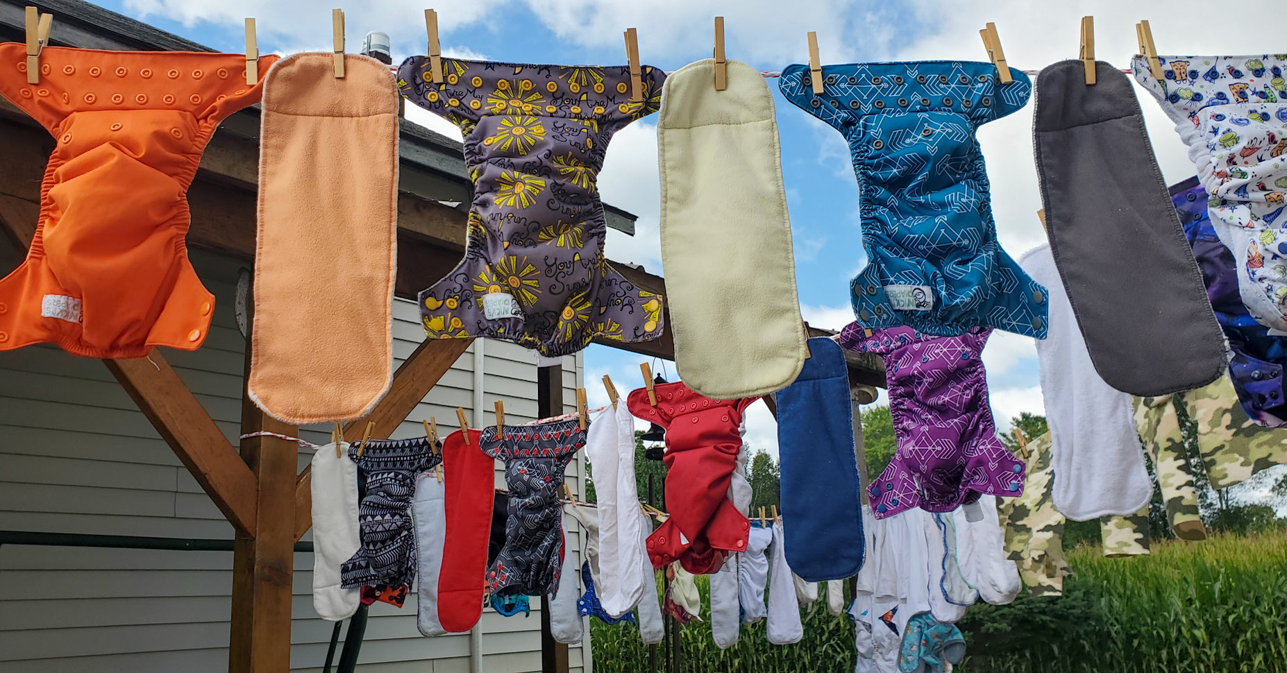 hang drying cloth diapers