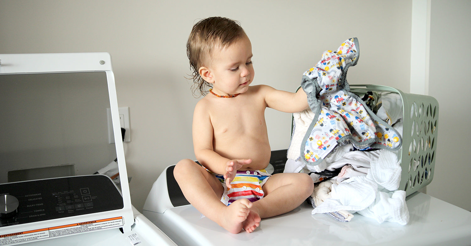 cloth diapering laundry