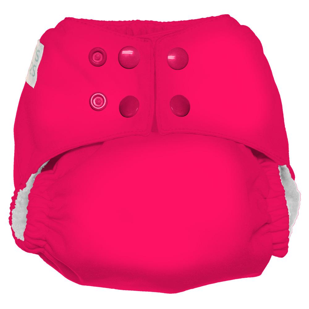 Nicki's Diapers One Size Snap Ultimate All in One Cloth Diaper - Poppin Pink