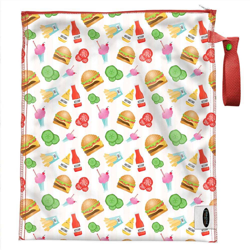 Image of Imagine Wet Bag with Dine N' Dash print