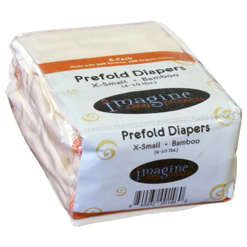 Image of Imagine Baby Bamboo Prefold Diaper