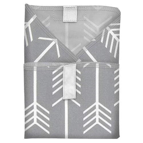 Planet Wise Hook and Loop Sandwich Wrap Gray Arrow Print