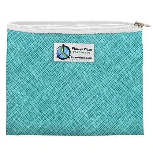 Planet Wise Blue Reusable Zipper Snack Bag