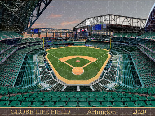 Globe Life Park Texas Rangers Baseball Ballpark Stadium Jigsaw Puzzle