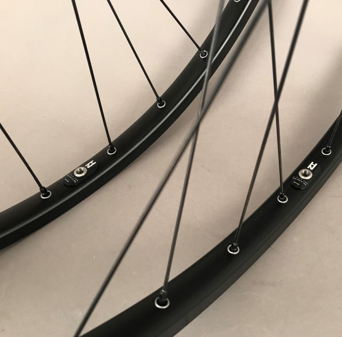 H Plus + Son TB14 Black Rims - Phil Wood Track Hubs Wheelset