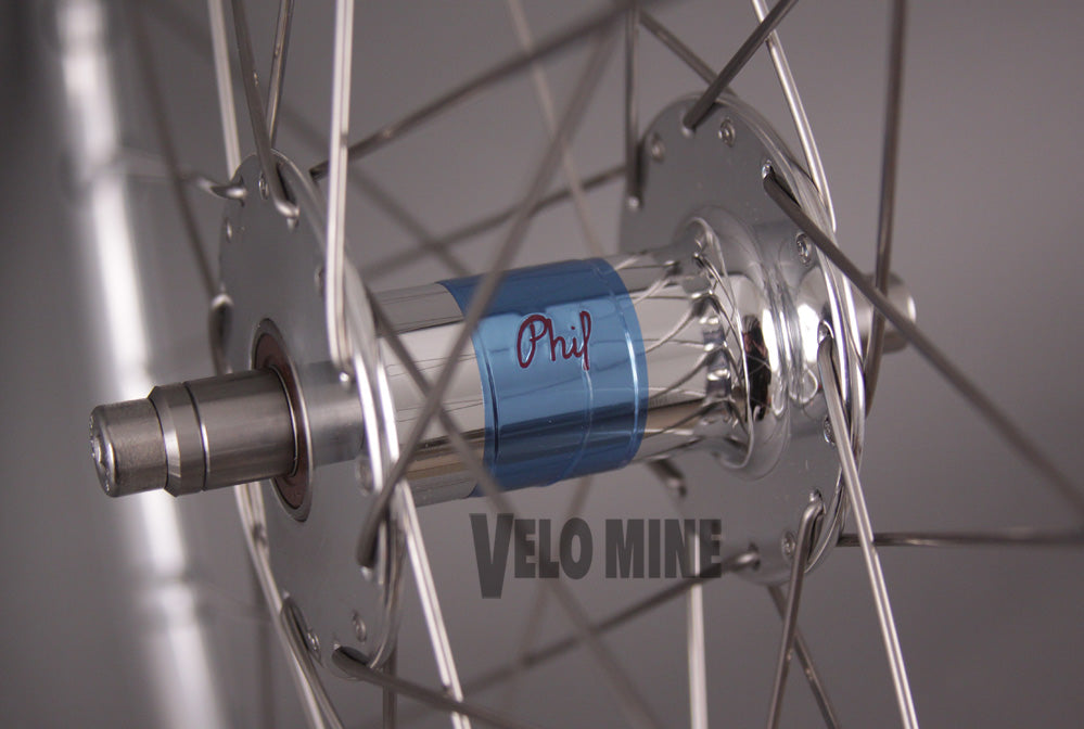 H + Plus Son Archetype Polished Phil Wood Track hubs Wheelset