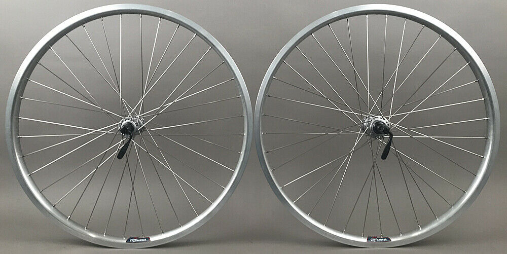 Velocity Cliffhanger Silver Heavy Duty Wheelset 29er 700c Tubeless  100-130mm rim brake Shimano HG