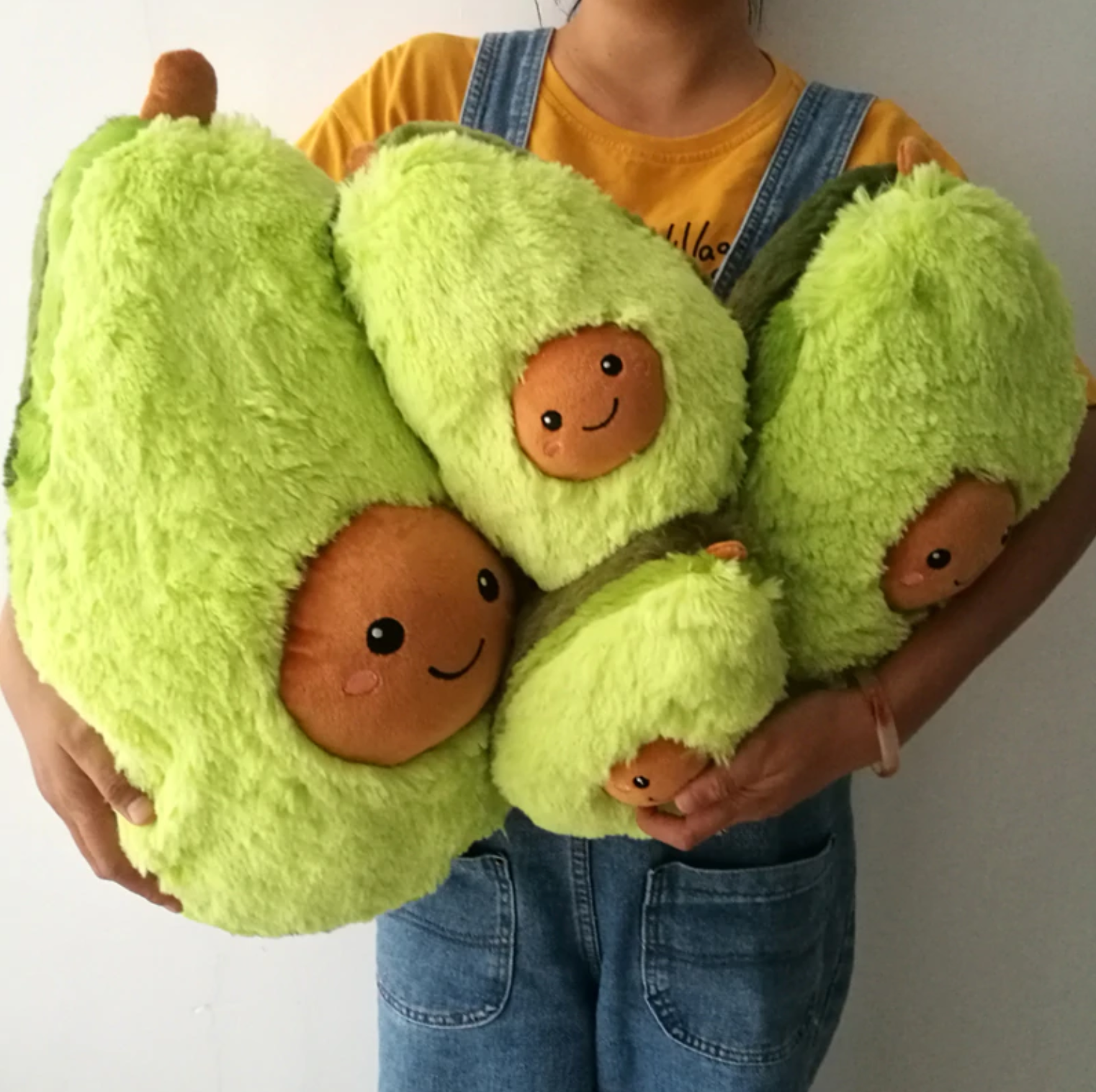 plush avocado pillow