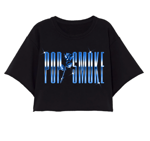 Pop Smoke Official Store - black ripped sleeves with bandana roblox