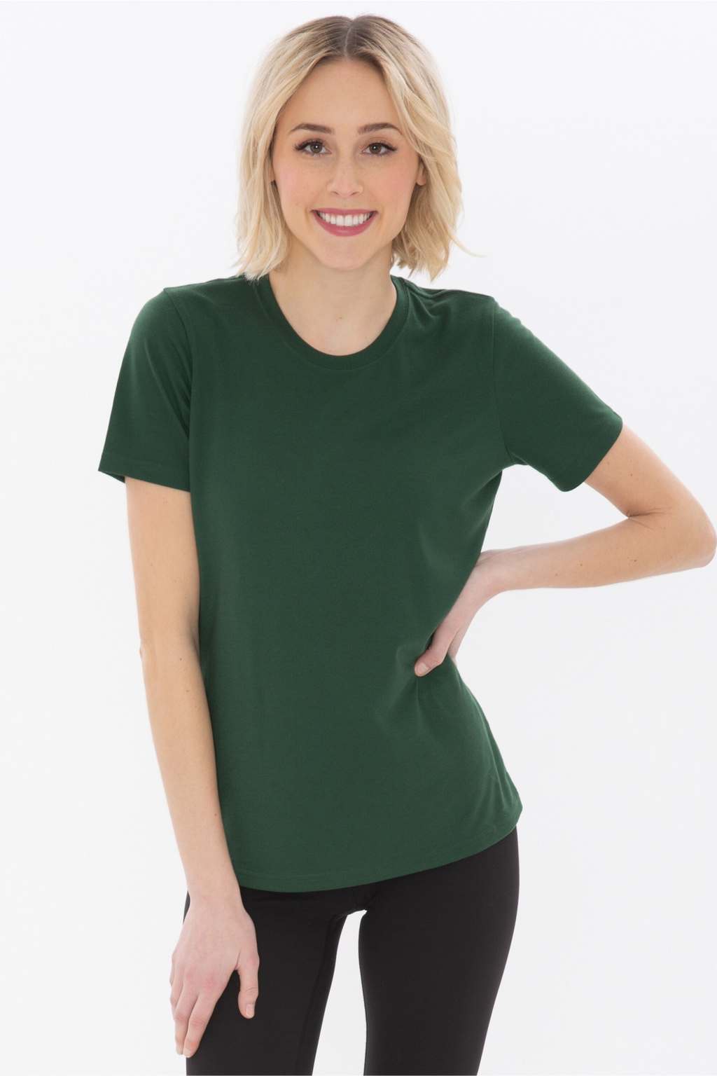 XERSION WOMENS Green- V-NECK T-SHIRT SIZE Small- NWOT