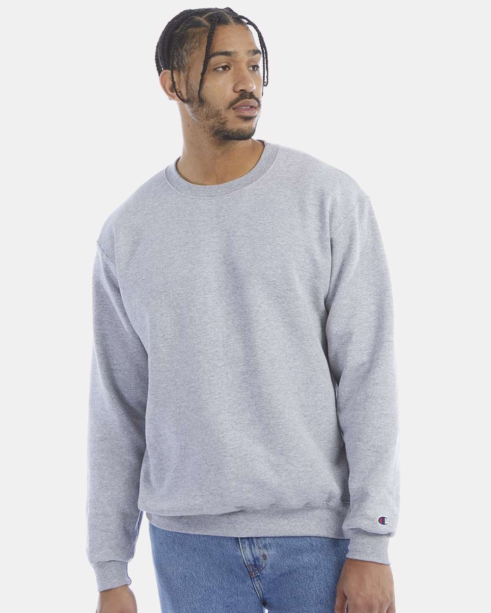 Champion S101 Reverse Weave Hooded Pullover Sweatshirt - Oxford Grey