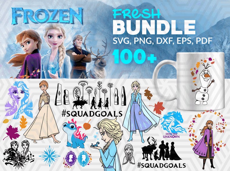 Frozen Bundle Svg Dxf Png Digital Download Instant Download Lovesvg Net