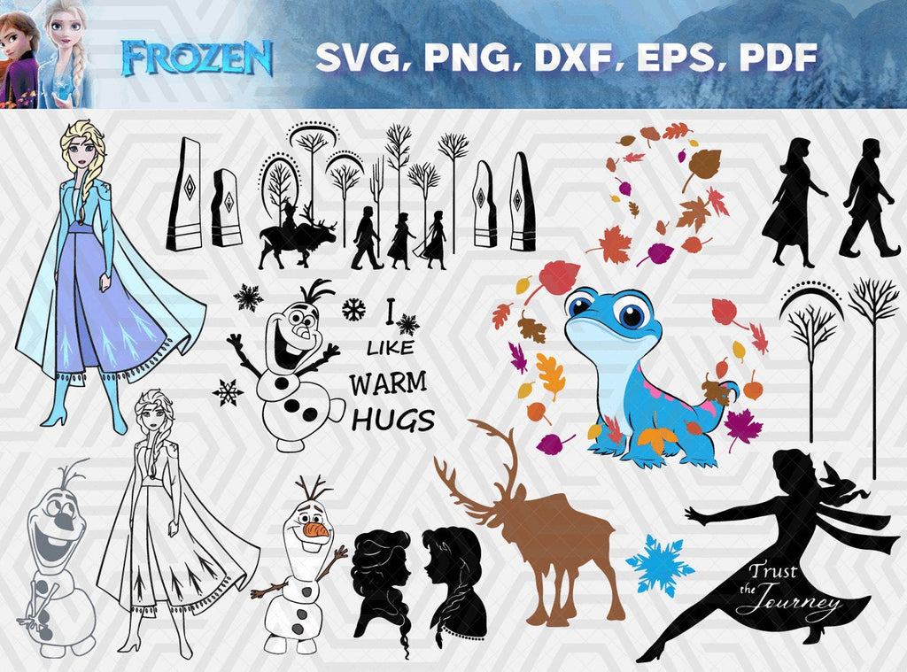 Download Frozen Bundle Svg Dxf Png Digital Download Instant Download Lovesvg Net PSD Mockup Templates