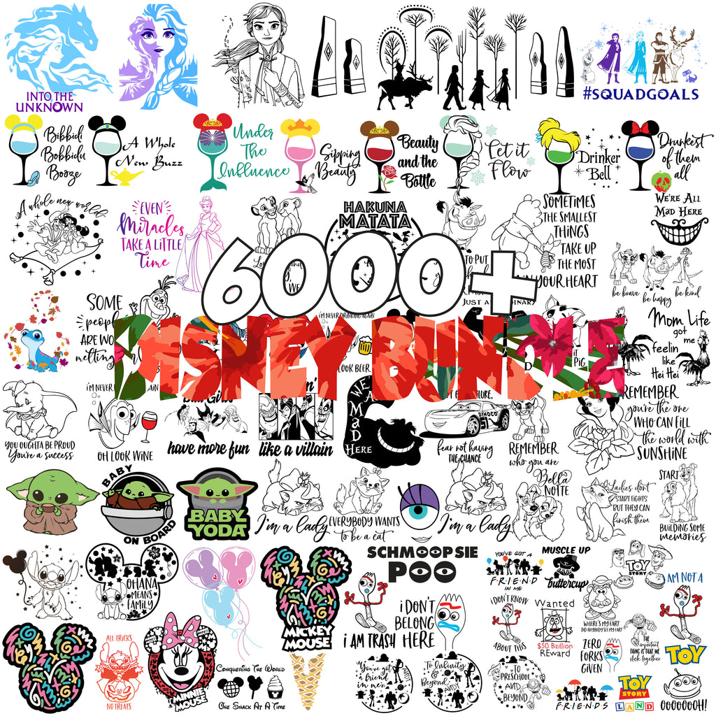 Download Mega Disney Bundle SVG,DXF,PNG,Digital download, Instant ...