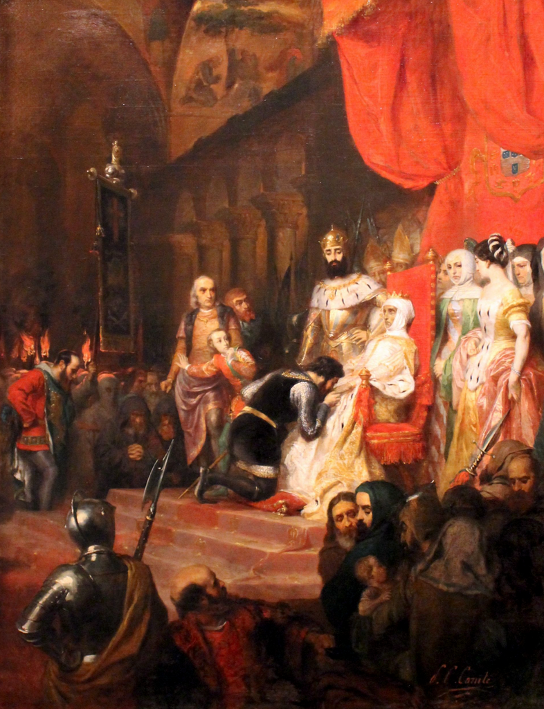 The Coronation of Inês de Castro in 1361 by Pierre-Charles Comte