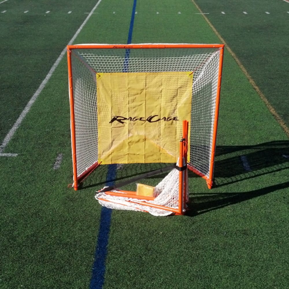 Rage Cage Club V6 Full-Size Folding Lacrosse Goal with Shot Blocker