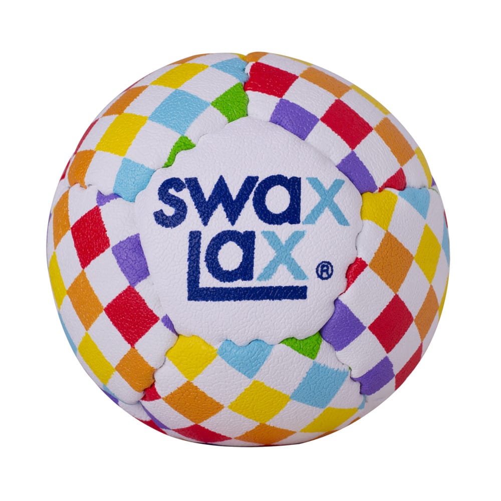 Swax Lax RAINBOW CHECK Soft Weighted Lacrosse Training Ball