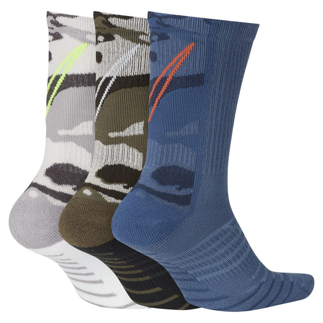 Nike Everyday Max Cushion Camo Training Crew Socks - 3-Pack | SportStop ...
