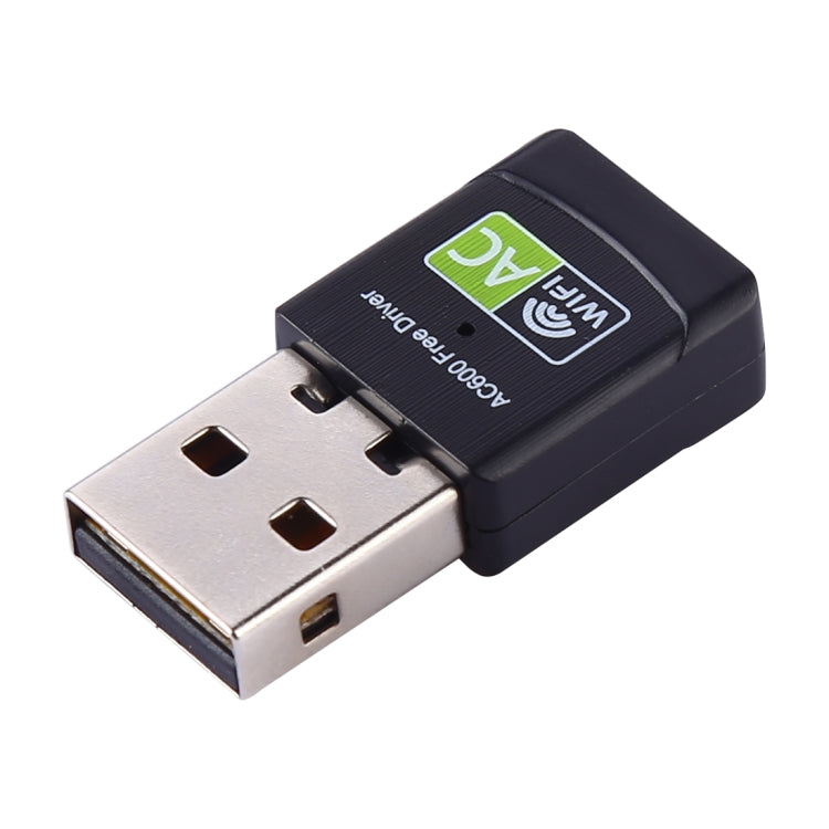 AC600Mbps 2.4GHz and 5GHz Dual USB 2.0 WiFi Free Drive Adapter Ex