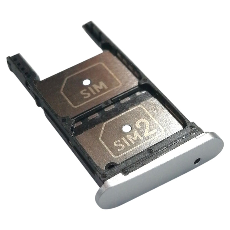 Dag Omringd Productie 2 SIM Card Tray + Micro SD Card Tray for Motorola Moto Z Play (Silver)