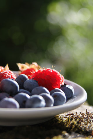 healthy option blueberry raspberry