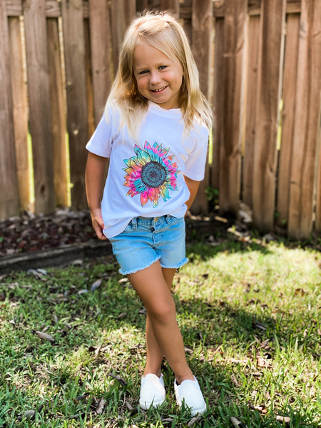 LR Minis Tie Dye Sunflower Tee – Luxe Raine