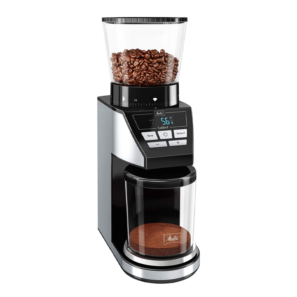 Melitta Molino Flat Burr Coffee Grinder | Whole Bean Grinder | Easy Clean &  Assembly | Safety Lock Feature | Capacity: 8 oz (225 g)/14 cups