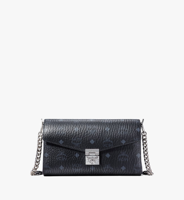 MCM Small Visetos Millie Cross Body Bag in Black