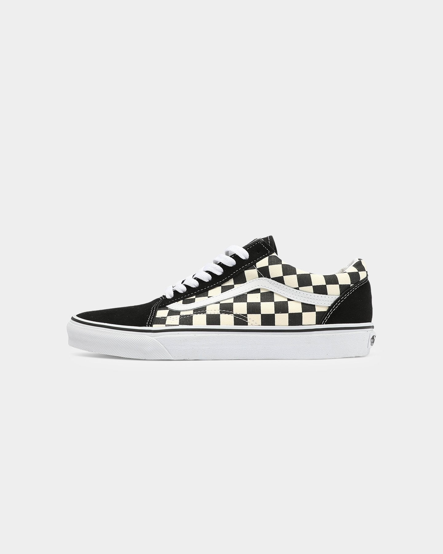 vans old skool primary check black