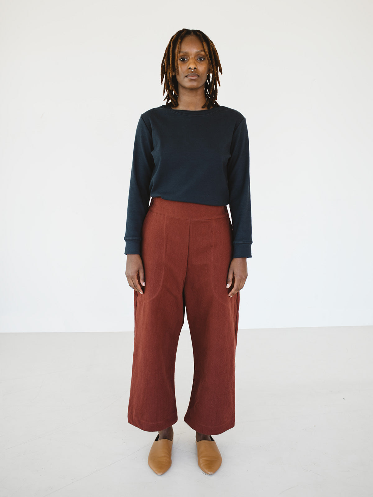 Cider High Waisted Wide Legged Pants – ALIYA WANEK