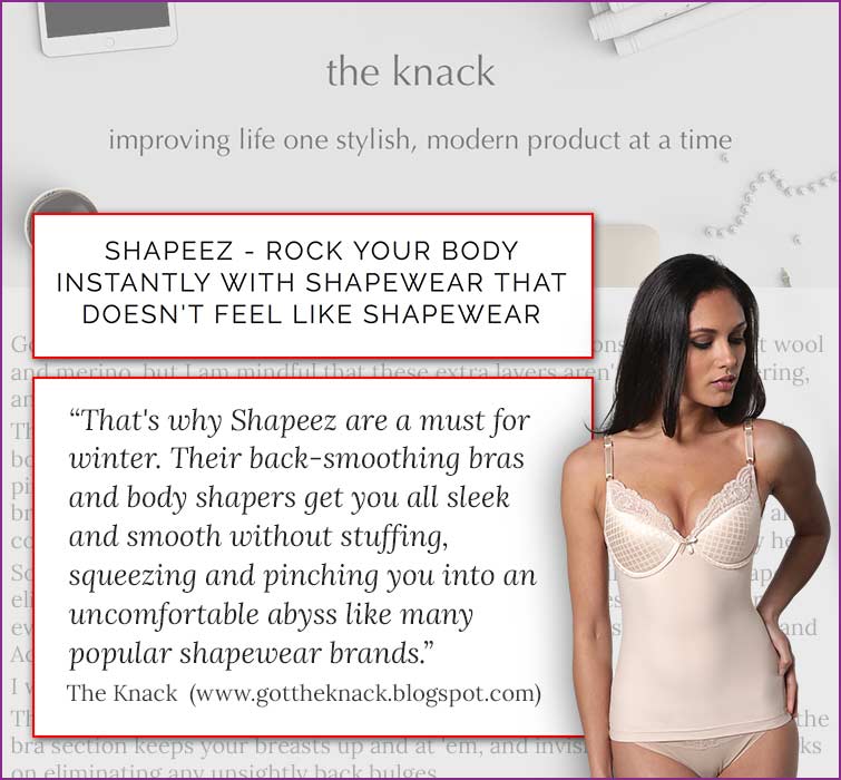 Shapeez yeilds a smooth back and eliminated visible bra lines