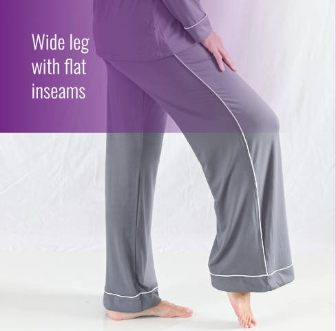 Wide leg with flat inseams