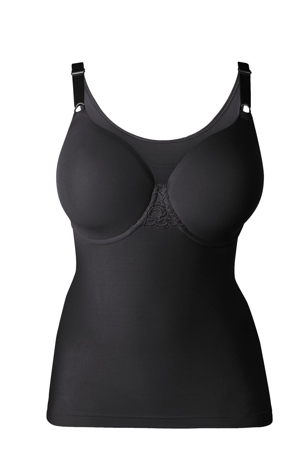 The Tankee Slip with Built-in Foam Bra and Adjustable Straps, Shapeez