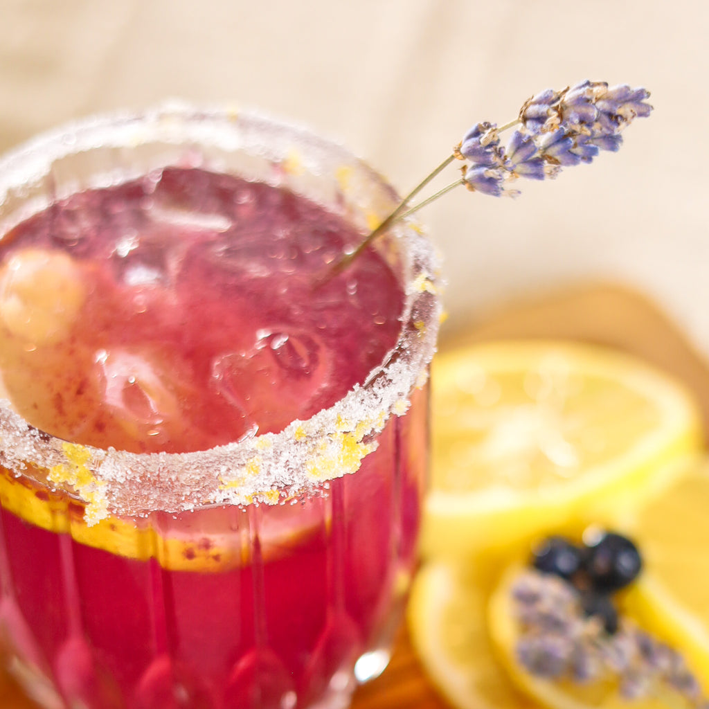Blueberry Lavender Gin and Tonic Recipe