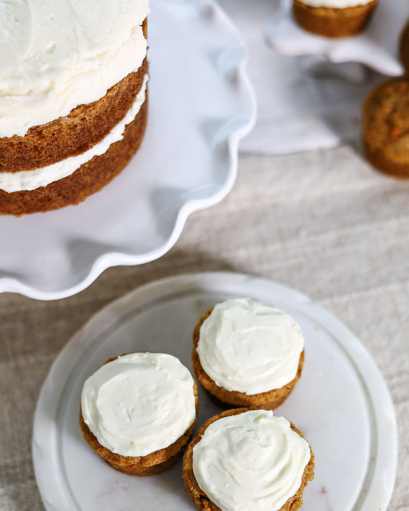 Carrot Cake Muffins with Cream Cheese Frosting