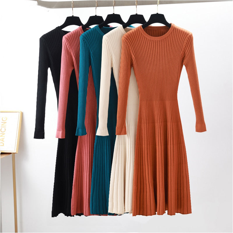 Eleanor Knitted Sweater Dress – A Lavish Design