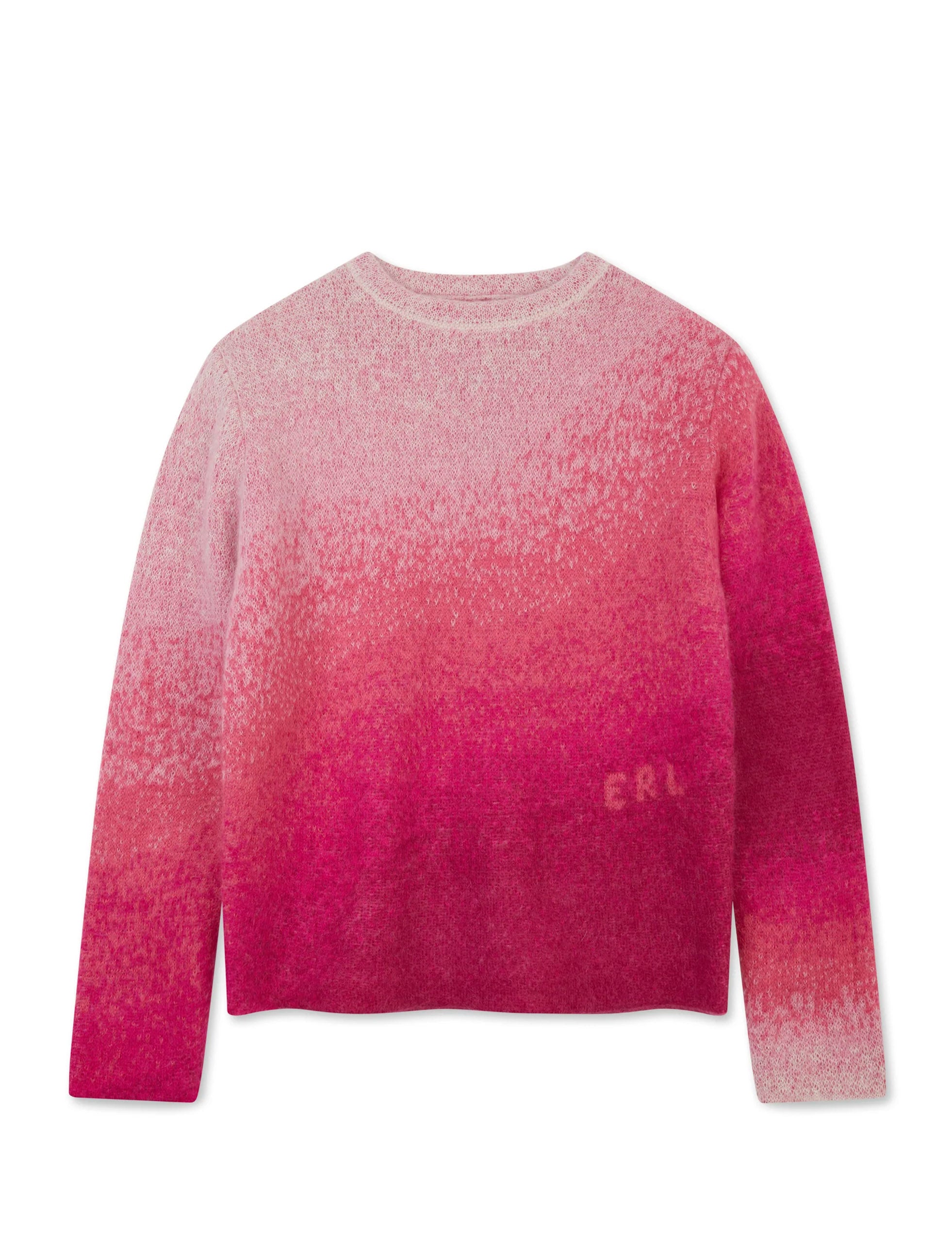 期間限定送料無料 ERL erl GRADIENT CREW NECK SWEATER PINK