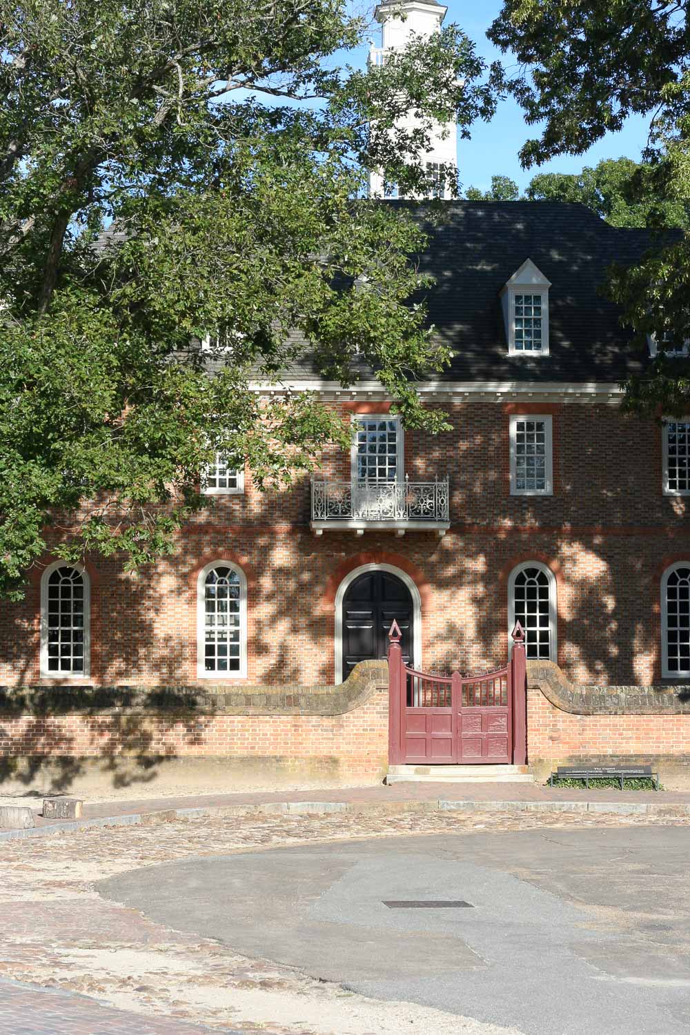Brick Colonial Building at Williamsburg