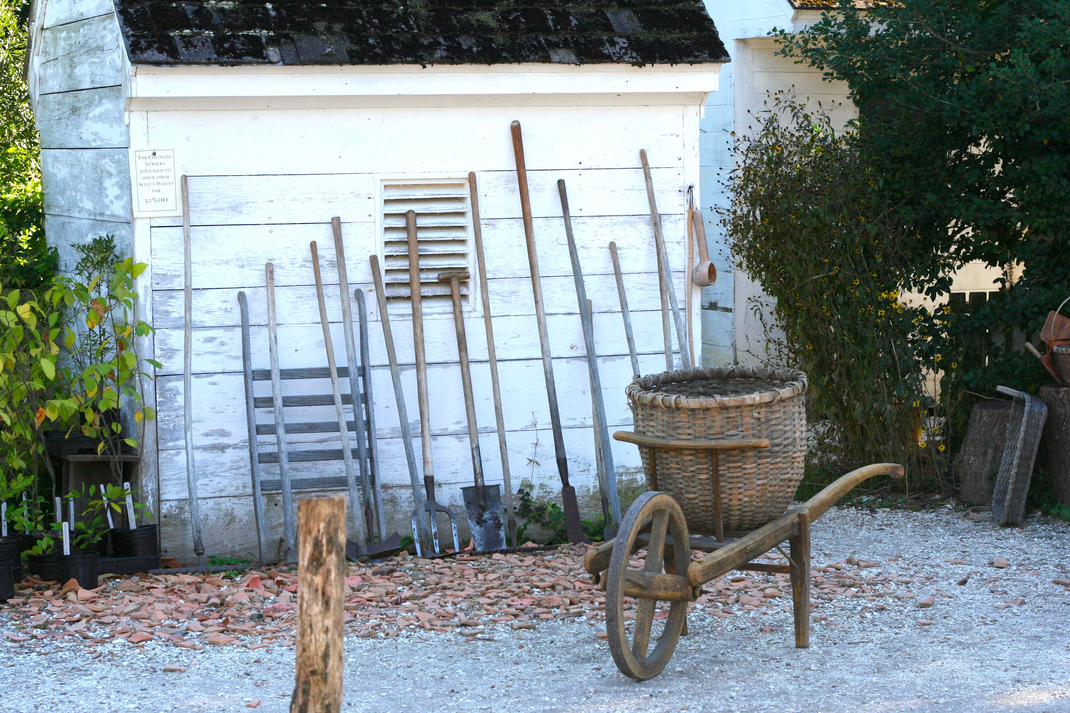 Craftsman tools at Colonial Williamsburg