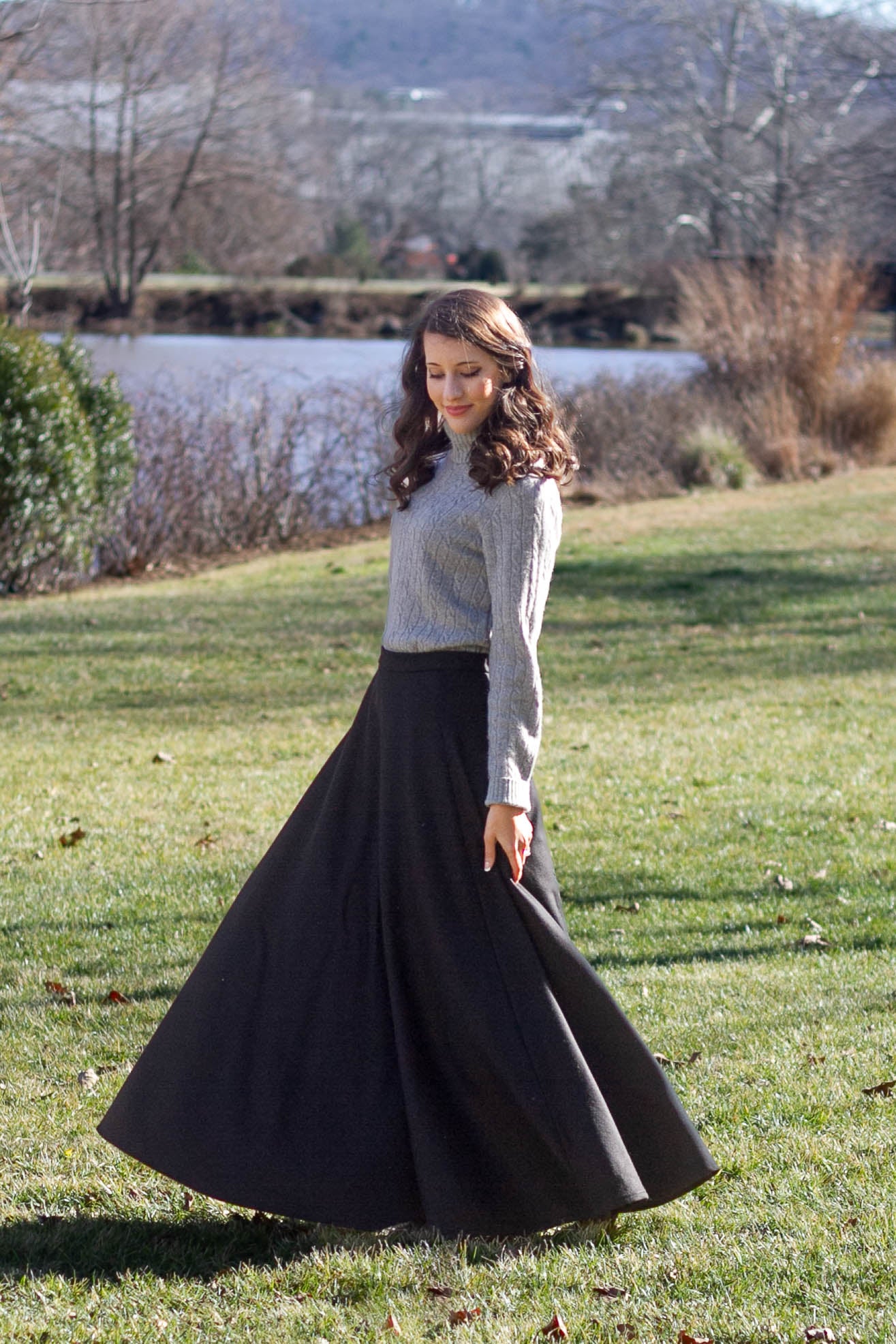 Winter maxi skirt