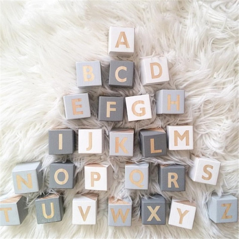 Building Blocks Alphabet Chiffres ABC éducatifs autocollants muraux chambre bébé 