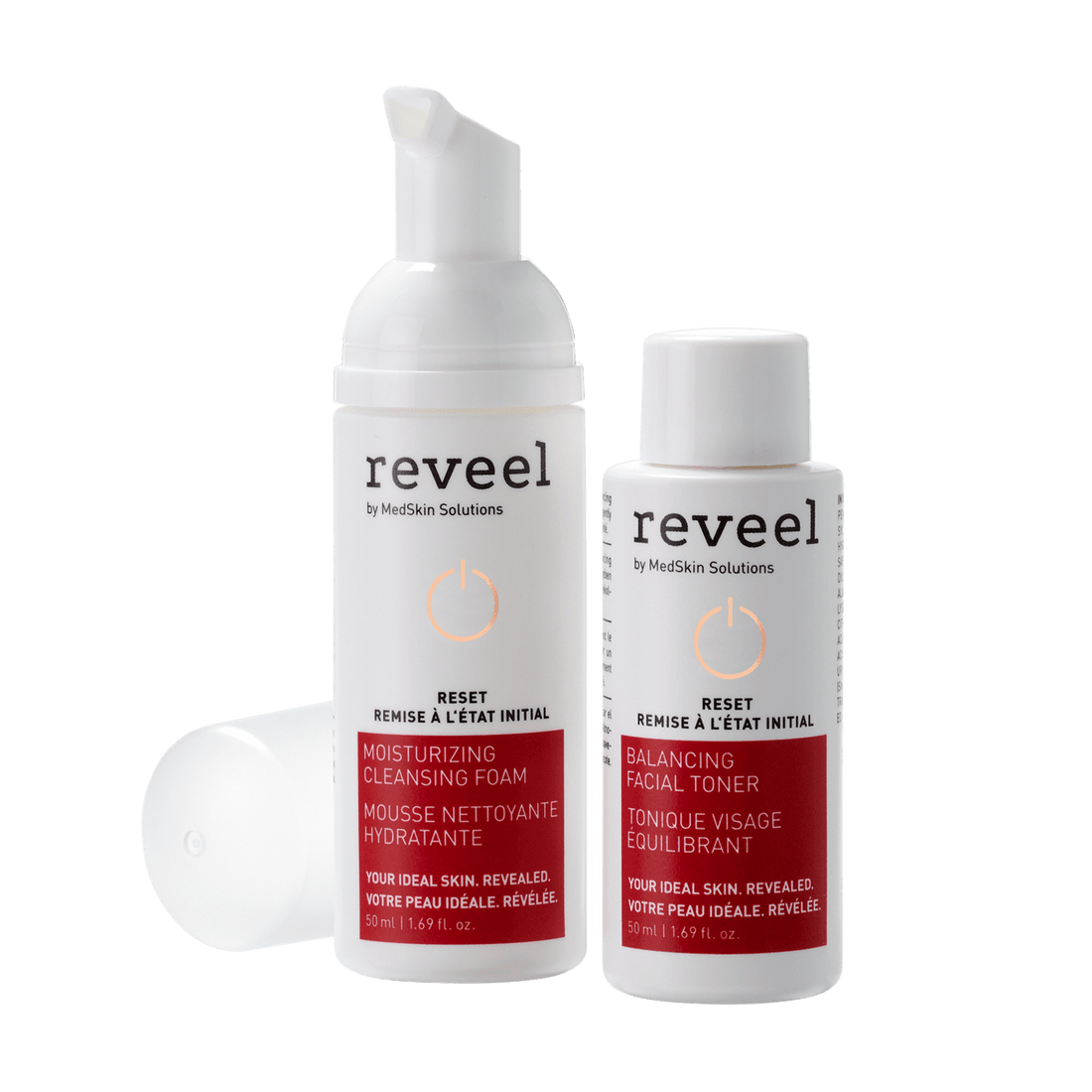 Espuma limpiadora facial hidratante + toner reveel