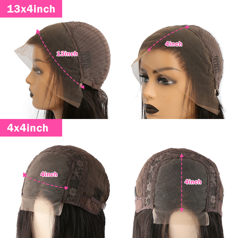 Blackmoon 13x4 Lace Front Wig Body Wave Pre-plucked Human Hair Wigs ...