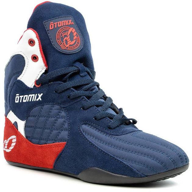 Bodybuilding Weightlifting Shoe Red White Blue Stingray - Otomix Sports ...