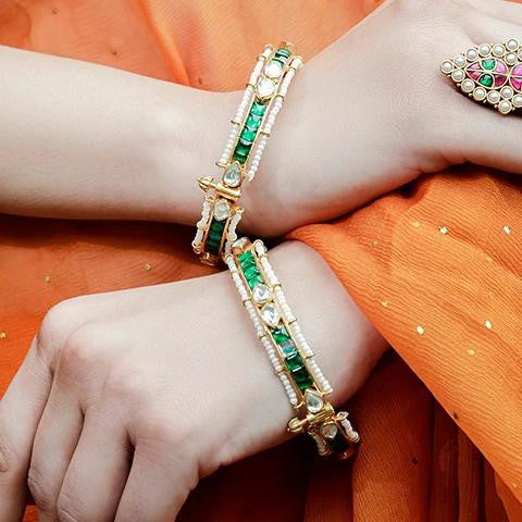 Bangles with Semi-Precious Stones